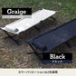 アウトドアベッド GIコット 枕付き 耐荷重180kg レバー式 ブラック【1年保証】【発送予定1~2日】