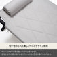 アウトドアベッド GIコット 枕付き 耐荷重180kg レバー式 ブラック【1年保証】【発送予定1~2日】