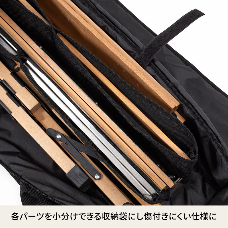 シェフテーブルEX ブナ素材 アウトドアテーブル CHEF TABLE ブラック【1年保証】
