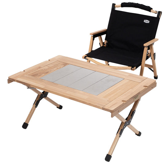 【お得なセット】CHEF TABLE（シェフテーブル）LIGHT 90＋ウッドフレームチェアEX