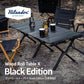 【お得なセット】ウッドロールテーブルX Black Edition 120サイズ＋クライマックスローチェア2 ST（スチール）×2点