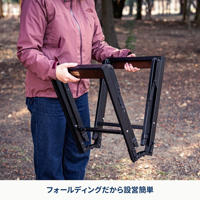 【お得なセット】LIT TABLE（リットテーブル）＋LIT CHAIR（リットチェア）＋六花焚き火フライパン26cm＆24cm深型