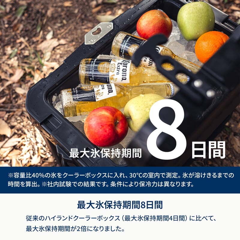 【お得なセット】真空断熱ハイランドクーラーボックス＋ウッドクーラースタンドLIGHT