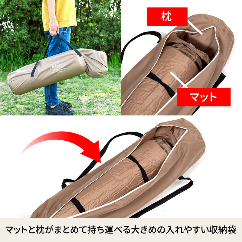 8cm インフレーターマットDX シングル 枕セット