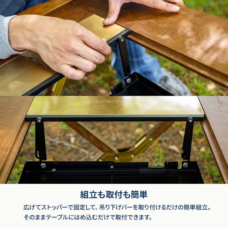 【お得なセット】シェフテーブルライト９０サイズ＋フォールディングバーナーデッキ【1〜2日で発送】