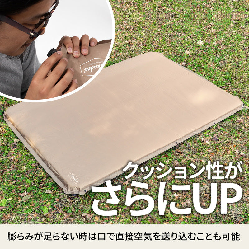 8cm インフレーターマットDX ダブル 枕セット