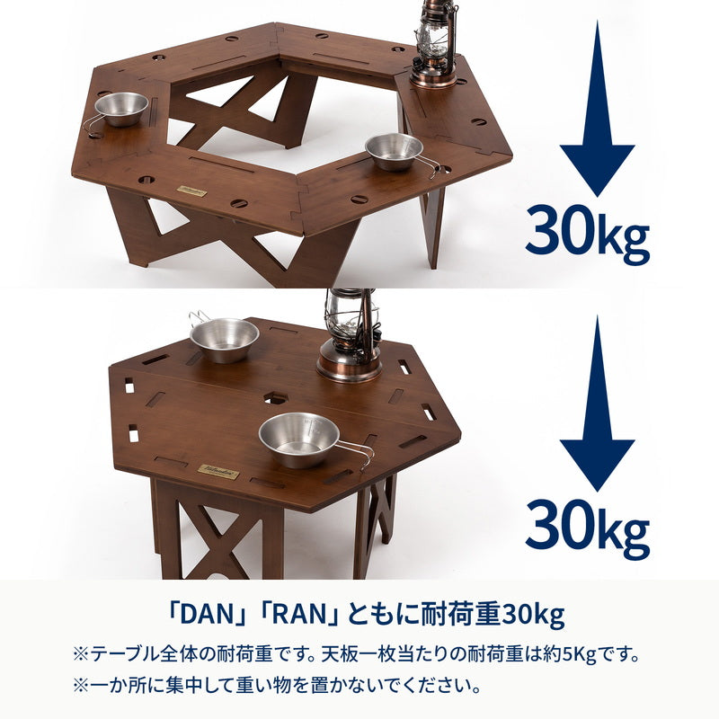 ヘキサゴンテーブル DANRANセット