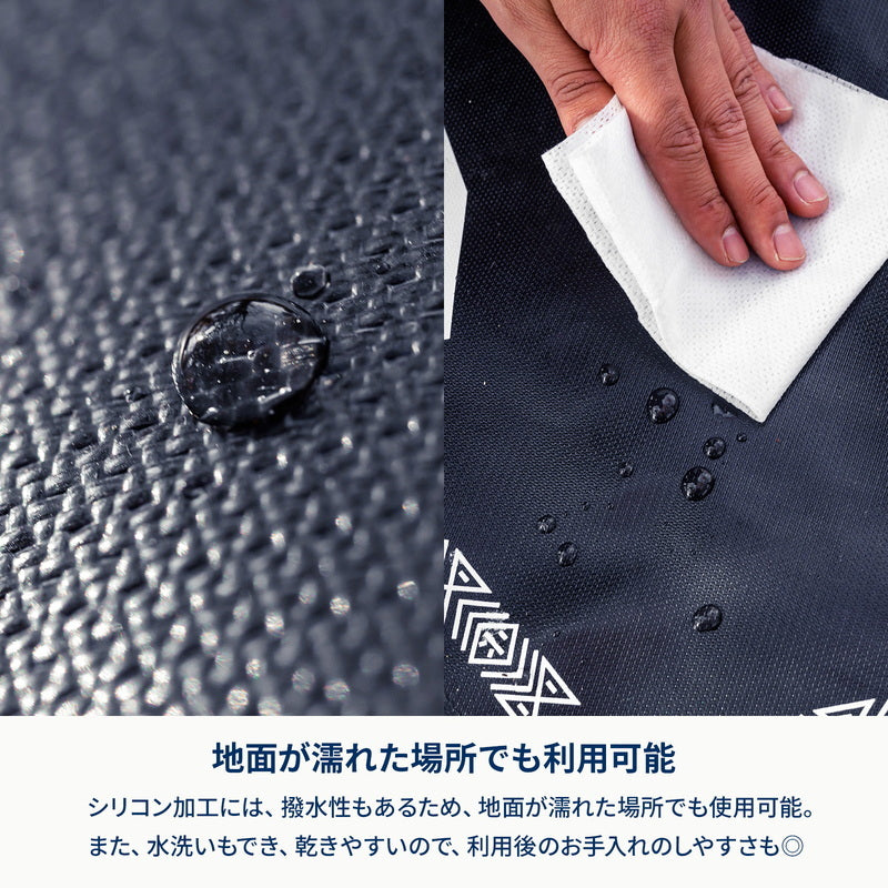 【お得なセット】焚き火台 六花（りっか）梯形五徳付き＋焚き火台六花専用焚き火シート