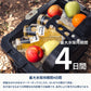 【お得なセット】ハイランドクーラーボックス25L＋焚き火台 六花（りっか）梯形五徳付き＋専用ステンレス網３点セット