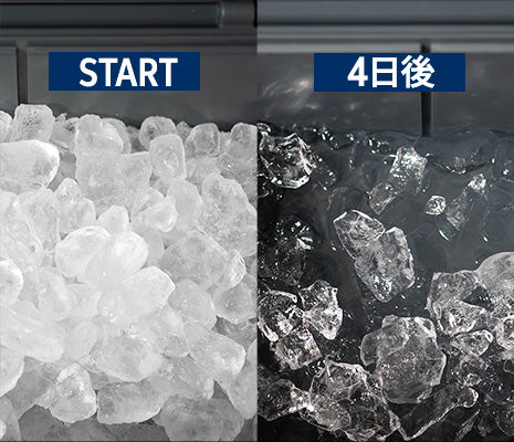 クーラーボックス内の氷を最大4日間しっかりと保持（※自社調べ）