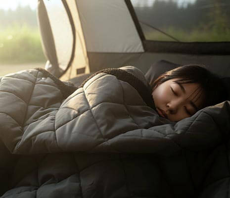 高い熱伝導率と遠赤外線効果を持つグラフェンを採用。毛布全体に素早く熱が伝わり、身体全体を暖めます