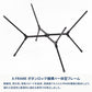 【お得なセット】X-FRAME COMPACT TABLE HIGH(エックスフレーム コンパクトテーブル ハイ)＋X-FRAME COMPACT TABLE HIGH(エックスフレーム コンパクトチェア ハイ)