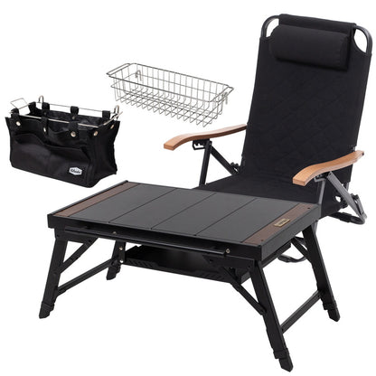【お得なセット】クライマックスグラウンドチェア＋リットテーブルミニ＋専用オプションパーツ２点【1〜2日で発送】