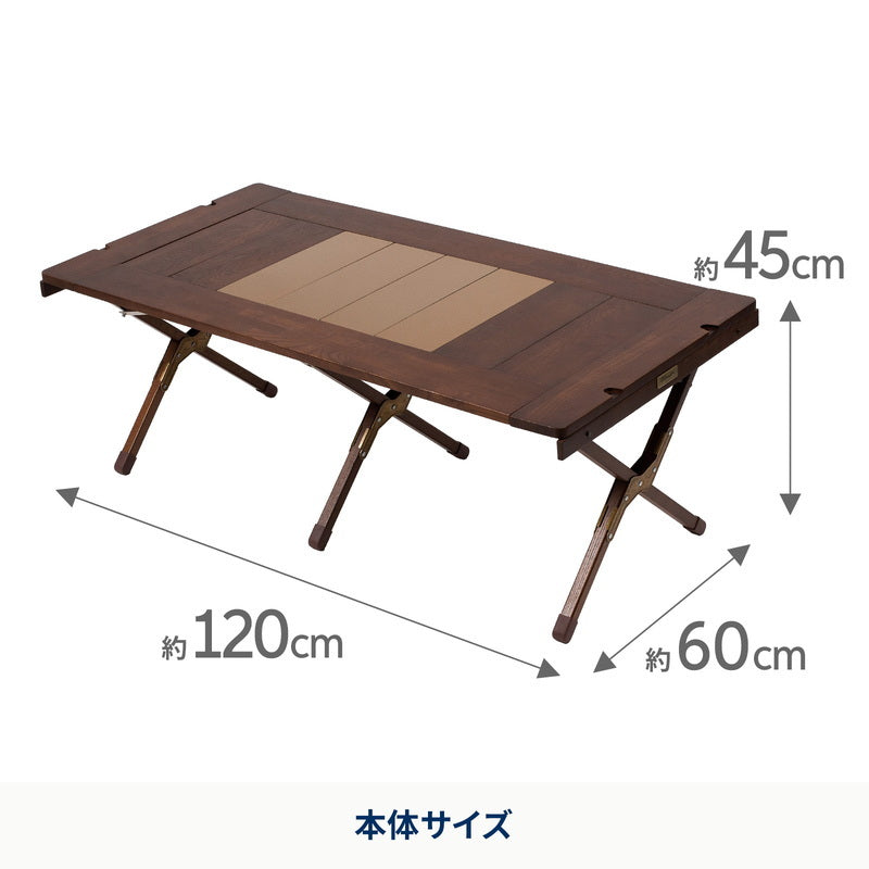 【お得なセット】CHEF TABLE LIGHT（シェフテーブルライト）120＋クライマックスローチェア2 AL（アルミ）セット
