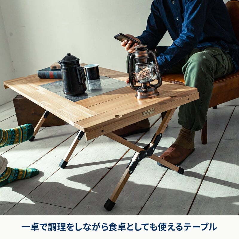 【お得なセット】CHEF TABLE LIGHT（シェフテーブルライト）120＋クライマックスローチェア2 AL（アルミ）セット