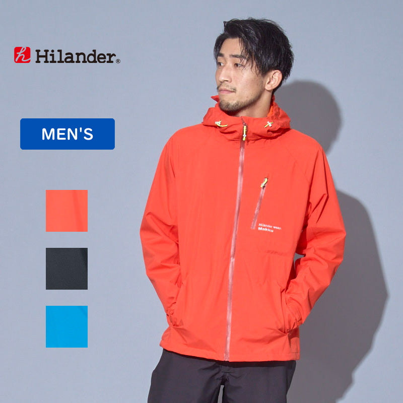 Makku×Hilander フーディライト レインジャケット ブラック