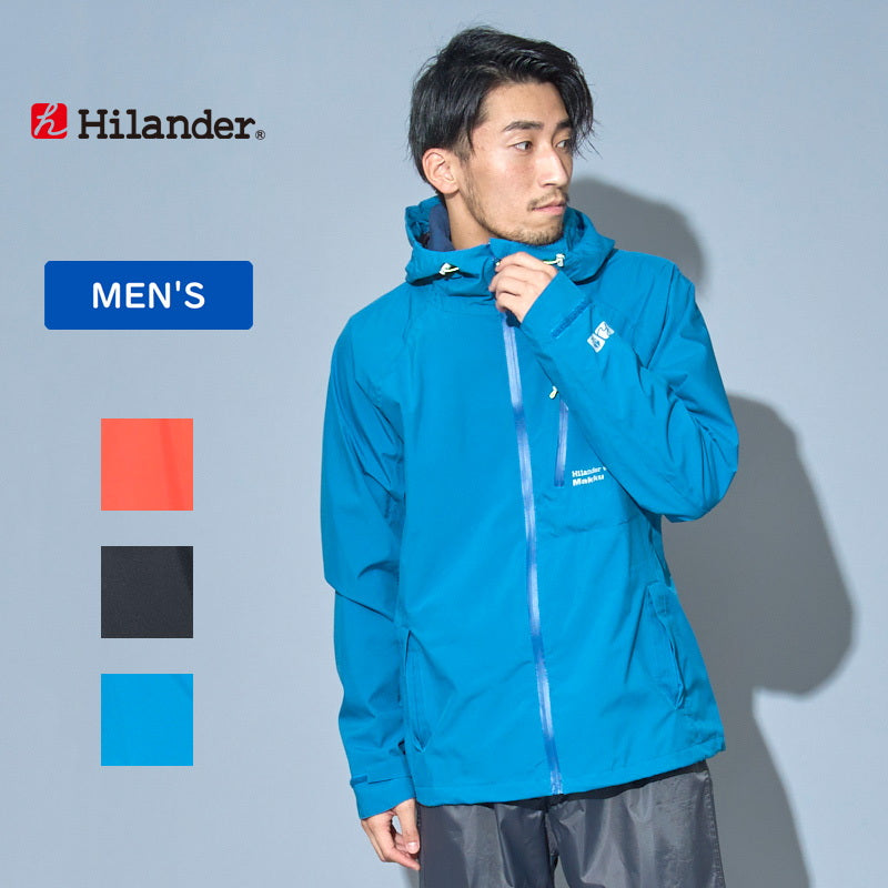 Makku×Hilander フーディライト レインジャケット ブラック