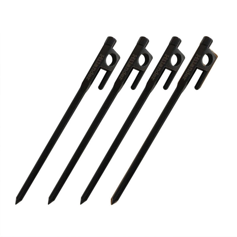 頑丈ペグ 18cm(4本) ブラック 18cm(4本)【1年保証】